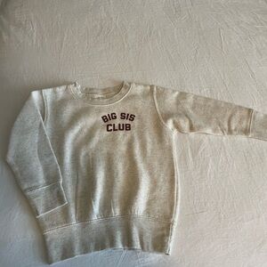 'Big Sis Club' Sweatshirt and Big Sister Tees